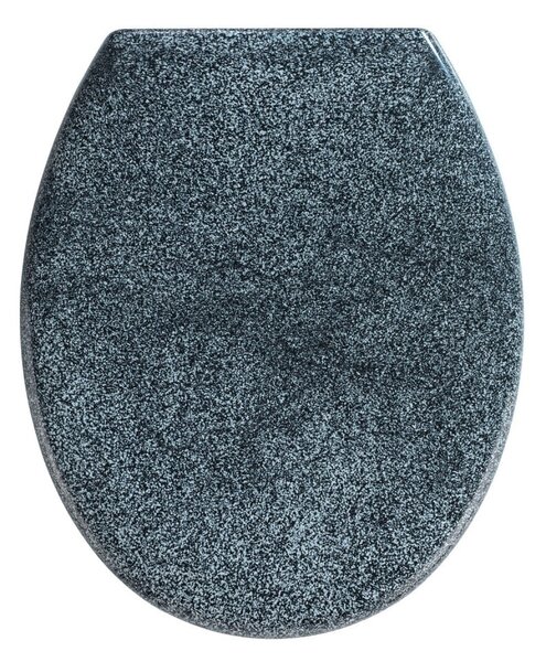 Deska sedesowa z dekorem betonu z łatwym domknięciem Wenko Premium Ottana, 45,2x37,6 cm