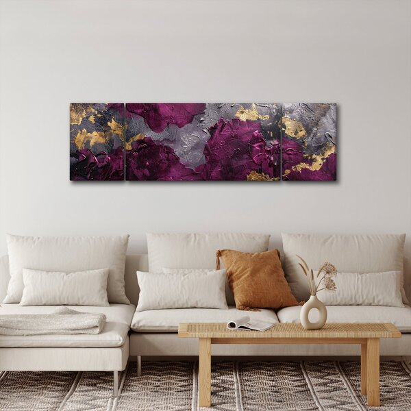 Obraz - Teksturowanie abstrakcji (170x50 cm)