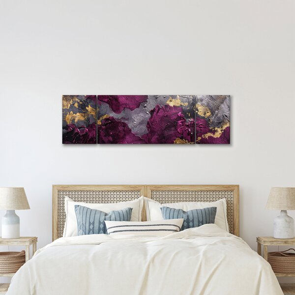 Obraz - Teksturowanie abstrakcji (170x50 cm)