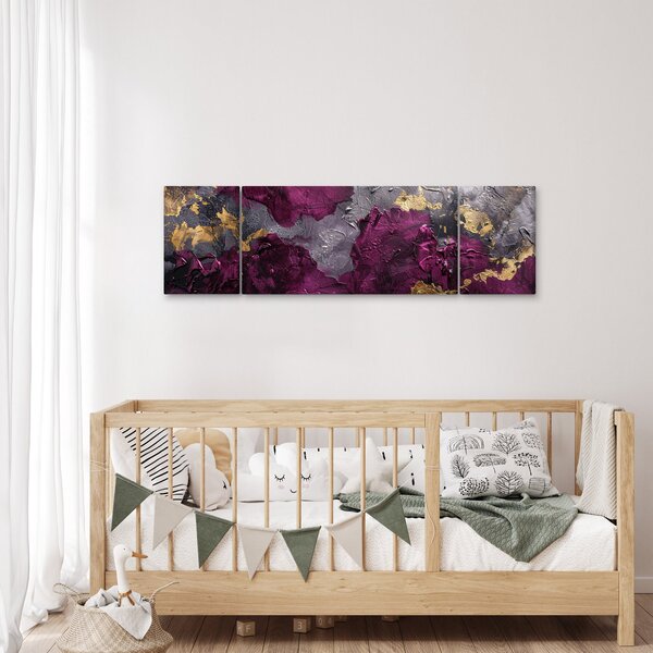 Obraz - Teksturowanie abstrakcji (170x50 cm)