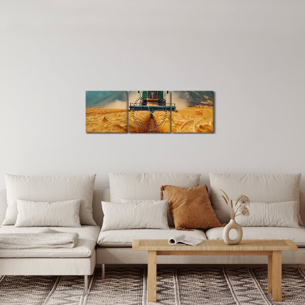 Obraz - Zemedelec (z zegarem) (90x30 cm)