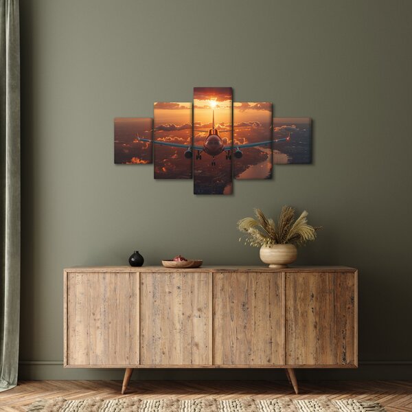Obraz - Samolot transportowy (125x70 cm)