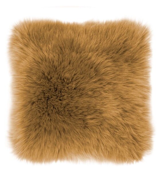 Brązowa poduszka Tiseco Home Studio Sheepskin, 45x45 cm