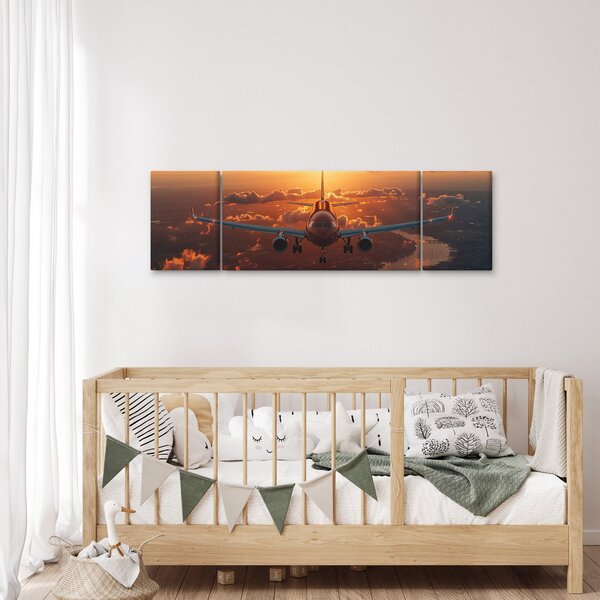 Obraz - Samolot transportowy (170x50 cm)