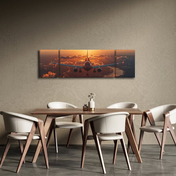 Obraz - Samolot transportowy (170x50 cm)