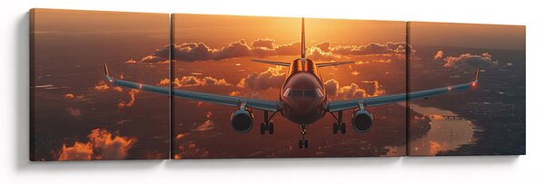 Obraz - Samolot transportowy (170x50 cm)