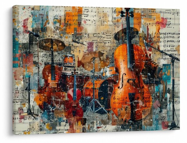 Obraz - Instrumenty muzyczne (70x50 cm)