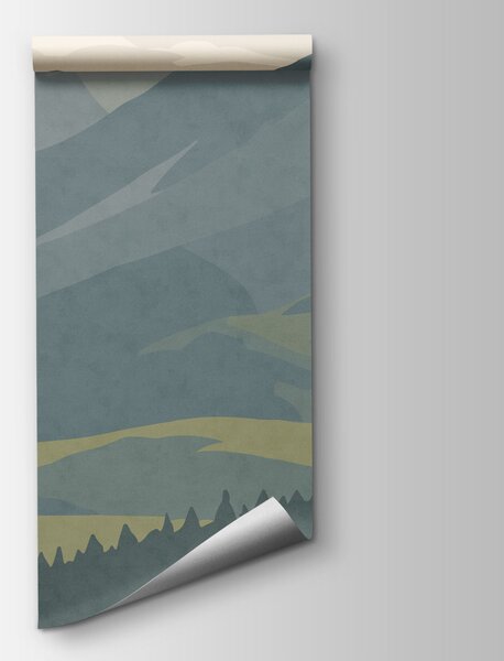 Fototapeta Krajobraz ze ścieżką i górami, Fototapety Natura, Popularne Fototapety, t00814 - Tapeko.pl