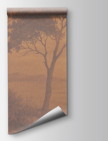 Fototapeta Drzewa na wzgórzu nad wodą, Fototapety Natura, Popularne Fototapety, t00815 - Tapeko.pl