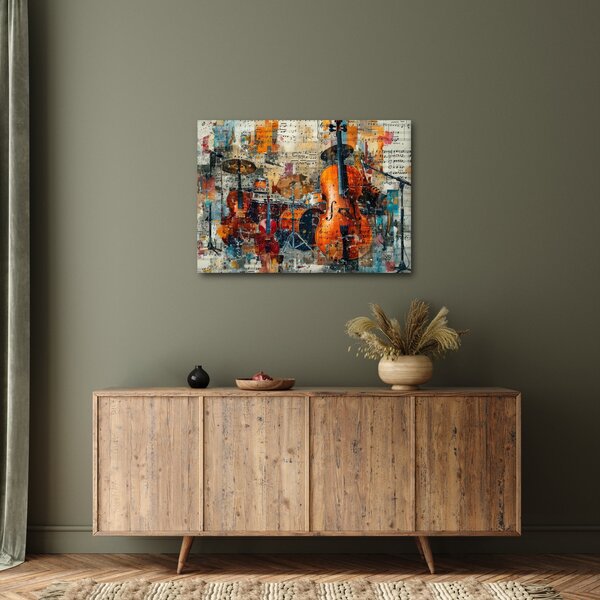 Obraz - Instrumenty muzyczne (70x50 cm)