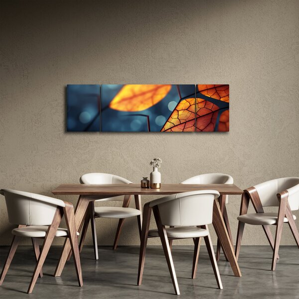 Obraz - Tekstura liści (170x50 cm)