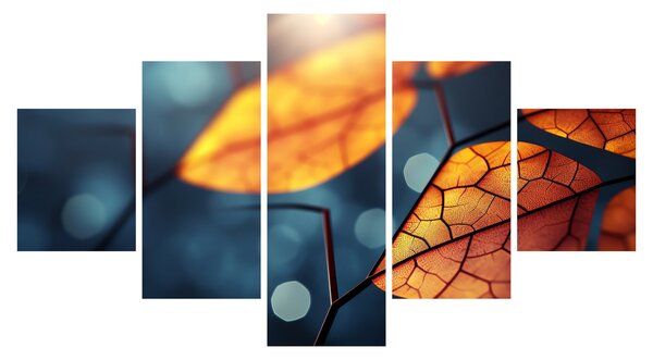 Obraz - Tekstura liści (125x70 cm)
