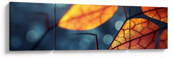 Obraz - Tekstura liści (170x50 cm)