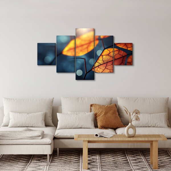 Obraz - Tekstura liści (125x70 cm)