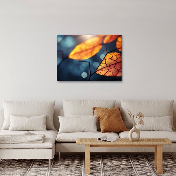 Obraz - Tekstura liści (70x50 cm)