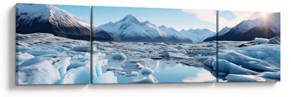 Obraz - Formacje lodowcowe (170x50 cm)