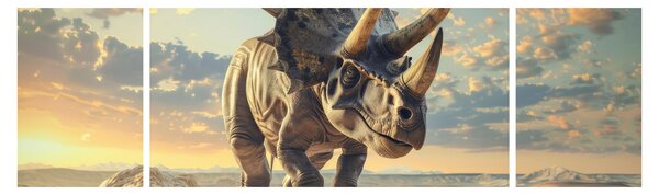 Obraz - Triceratops (170x50 cm)