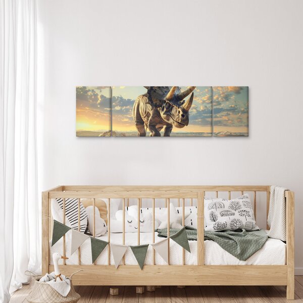 Obraz - Triceratops (170x50 cm)