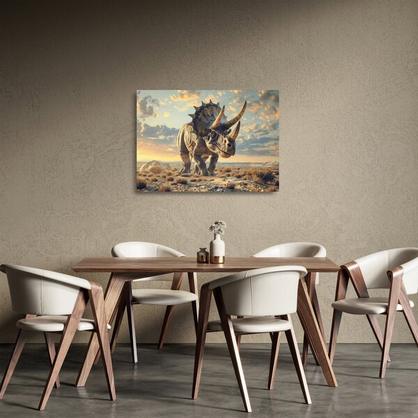Obraz na szkle - Triceratops (70x50 cm)