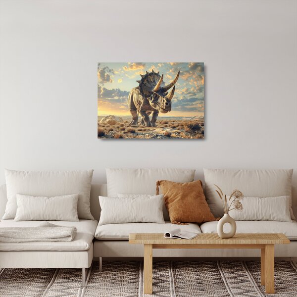 Obraz na szkle - Triceratops (70x50 cm)