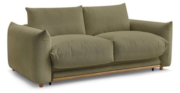Zielona rozkładana sofa 214 cm Ernest – Bobochic Paris