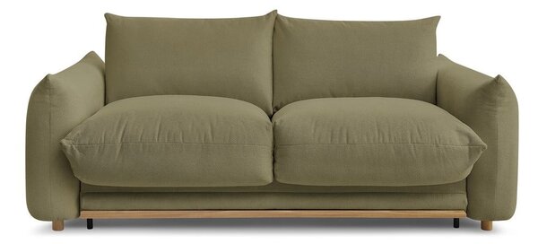 Zielona rozkładana sofa 214 cm Ernest – Bobochic Paris