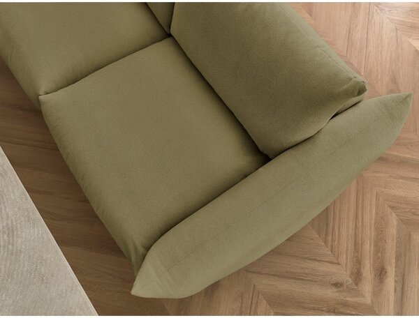 Zielona rozkładana sofa 214 cm Ernest – Bobochic Paris