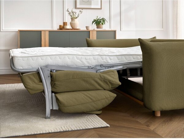 Zielona rozkładana sofa 214 cm Ernest – Bobochic Paris