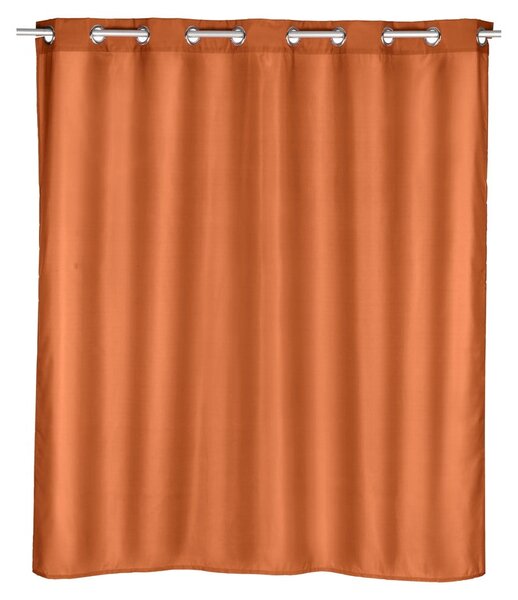 Pomarańczowa zasłona prysznicowa Wenko Comfort, 180x200 cm