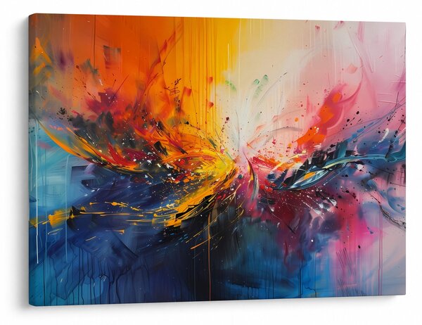 Obraz - Abstrakcja kolorów (70x50 cm)