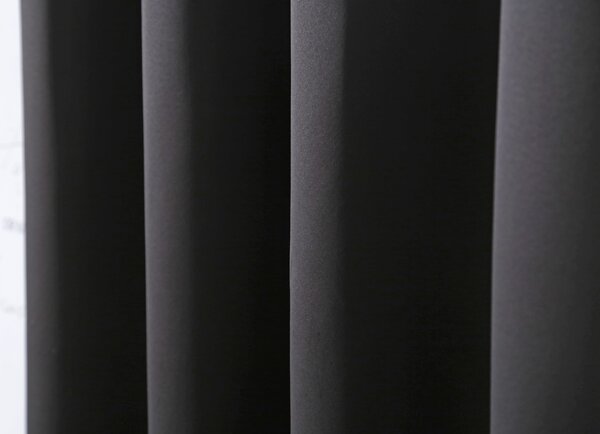 2x czarna zasłona OXFORD 140x250 cm