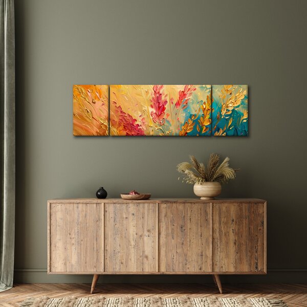 Obraz - Malowanie pola (170x50 cm)