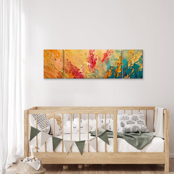 Obraz - Malowanie pola (170x50 cm)