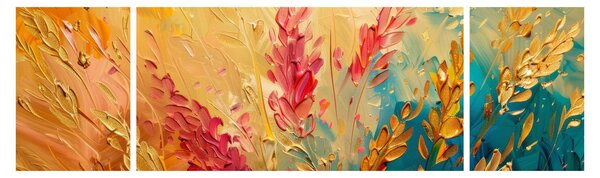 Obraz - Malowanie pola (170x50 cm)