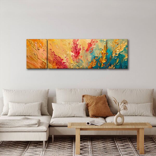 Obraz - Malowanie pola (170x50 cm)
