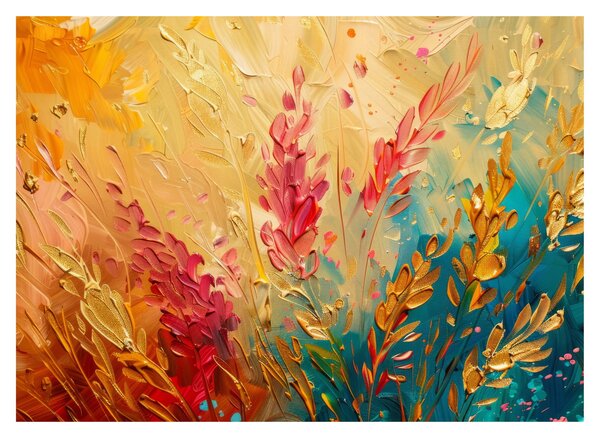 Obraz na szkle - Malowanie pola (70x50 cm)