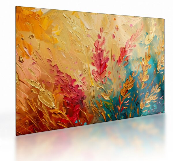 Obraz na szkle - Malowanie pola (70x50 cm)