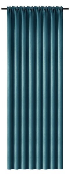 Niebieskozielona zasłona OXFORD 140x250 cm Zawieszanie: Taśma z wiązaniami