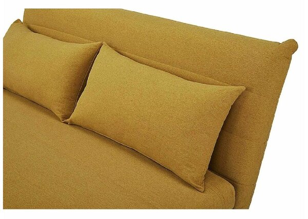 Musztardowa rozkładana sofa SPIKE II