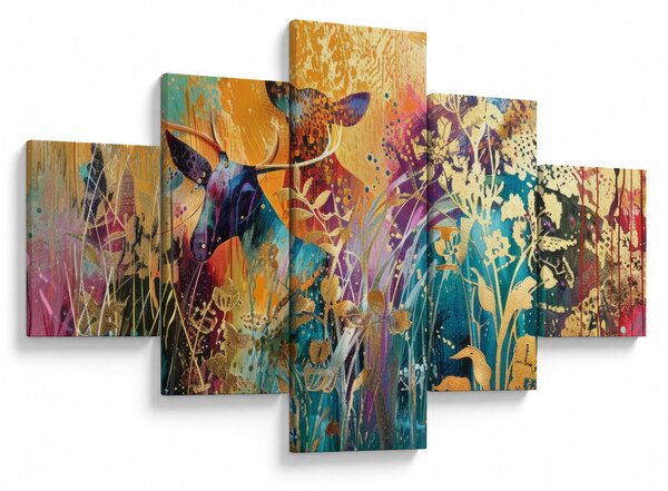 Obraz - Abstrakcyjny obraz natury (125x70 cm)