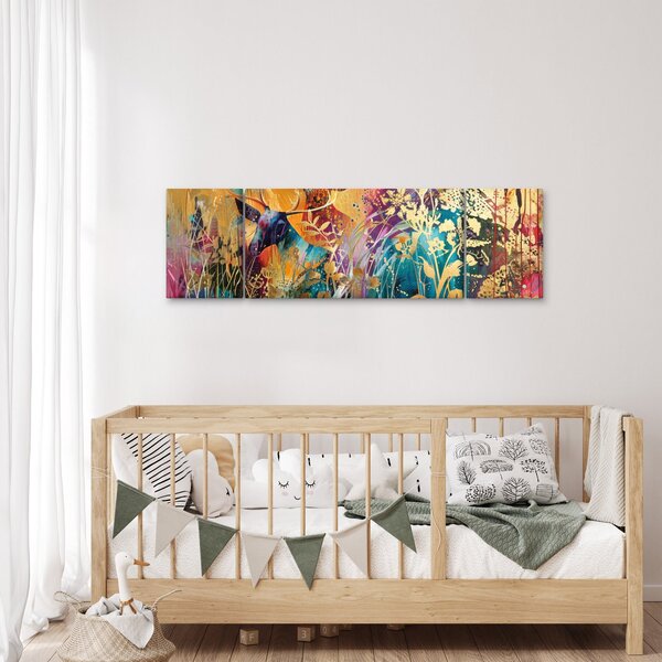 Obraz - Abstrakcyjny obraz natury (170x50 cm)