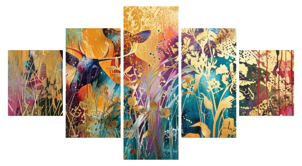 Obraz - Abstrakcyjny obraz natury (125x70 cm)