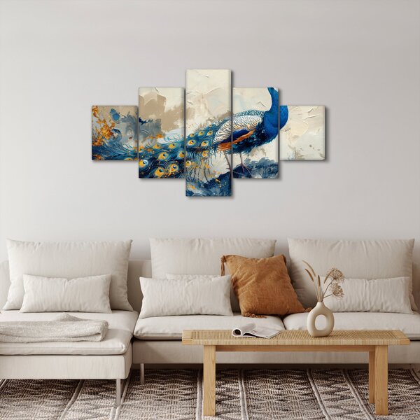 Obraz - Paw, malarstwo (125x70 cm)