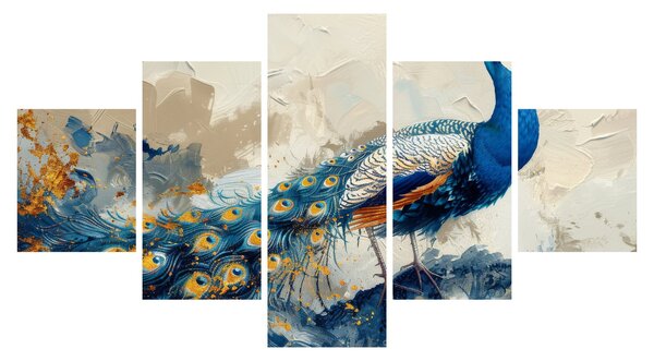 Obraz - Paw, malarstwo (125x70 cm)