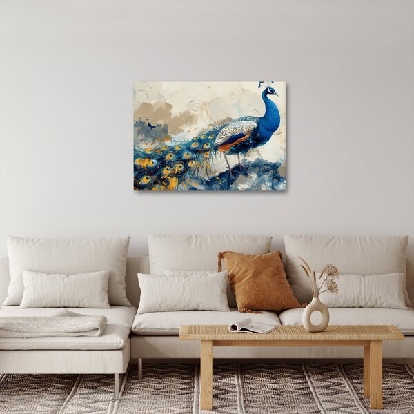 Obraz - Paw, malarstwo (70x50 cm)