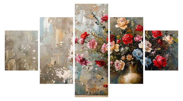 Obraz - Wazon z kwiatami (125x70 cm)