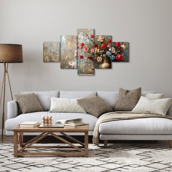 Obraz - Wazon z kwiatami (125x70 cm)