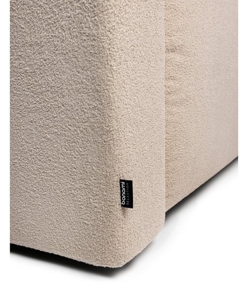 Beżowa rozkładana sofa z materiału bouclé 247 cm Quinoa – Bonami Selection
