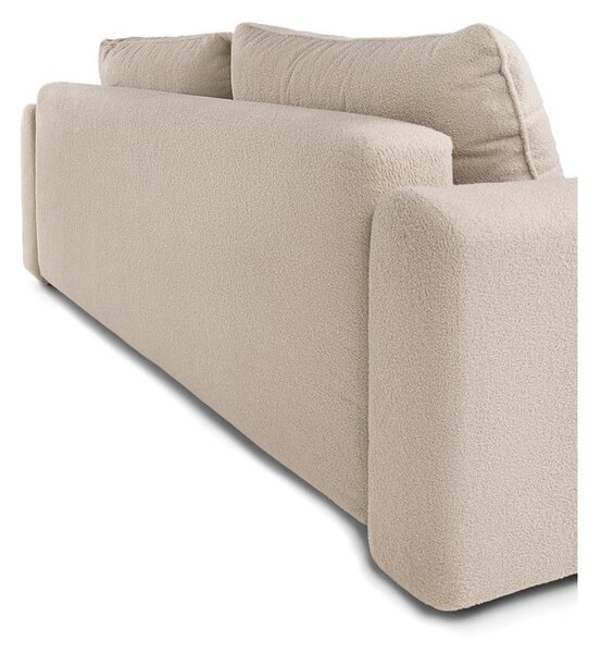Beżowa rozkładana sofa z materiału bouclé 247 cm Quinoa – Bonami Selection