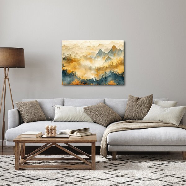 Obraz - Góry, akwarela (70x50 cm)